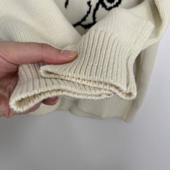 CHINTI & PARKER Snoopy & Charlie Hug Sweater In Nude Small NWOT - Picture 9 of 13